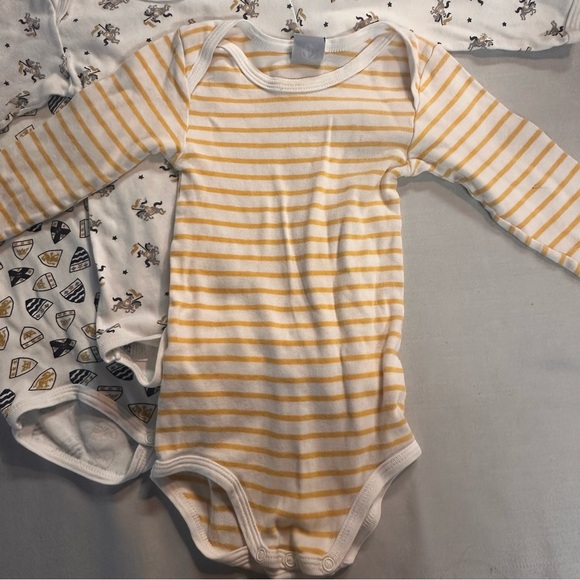 Petit Bateau - Baby Onesie One Piece Set - White, Yellow, Gray - Picture 5 of 5